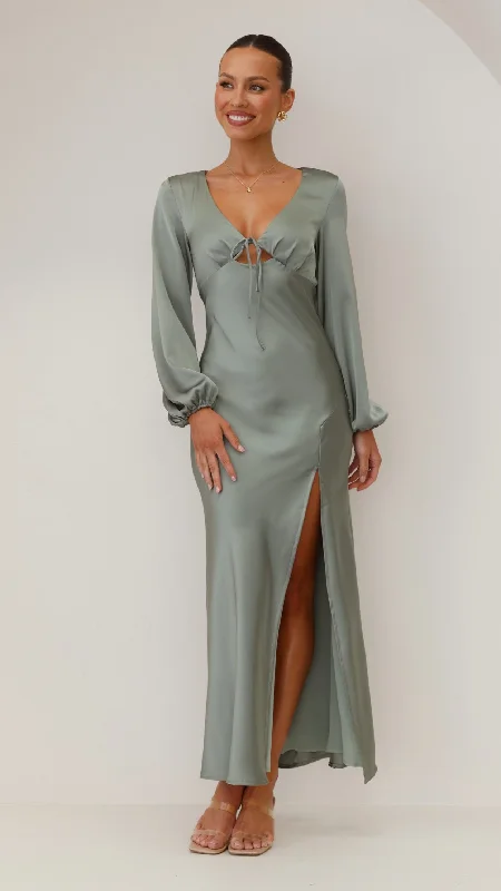 Brigitte Maxi Dress - Green