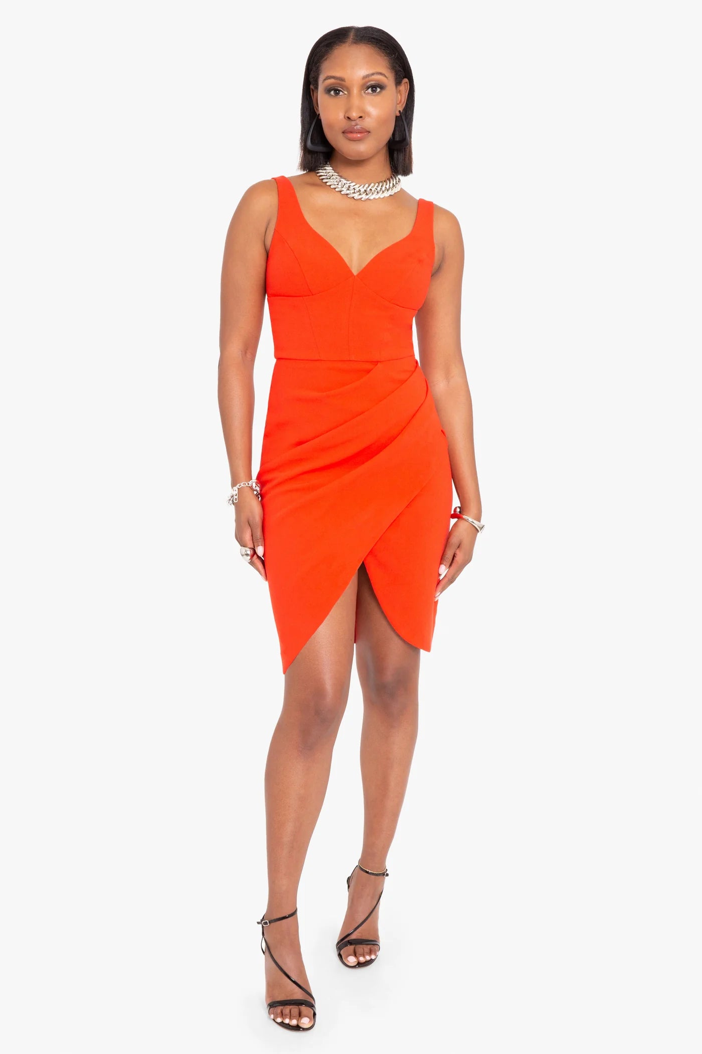 Curtis Dress - Sunset Coral