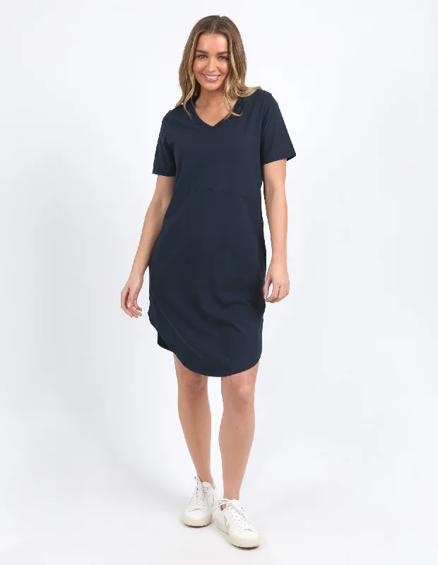 Foxwood Rhoda Vee Dress Dark Sapphire