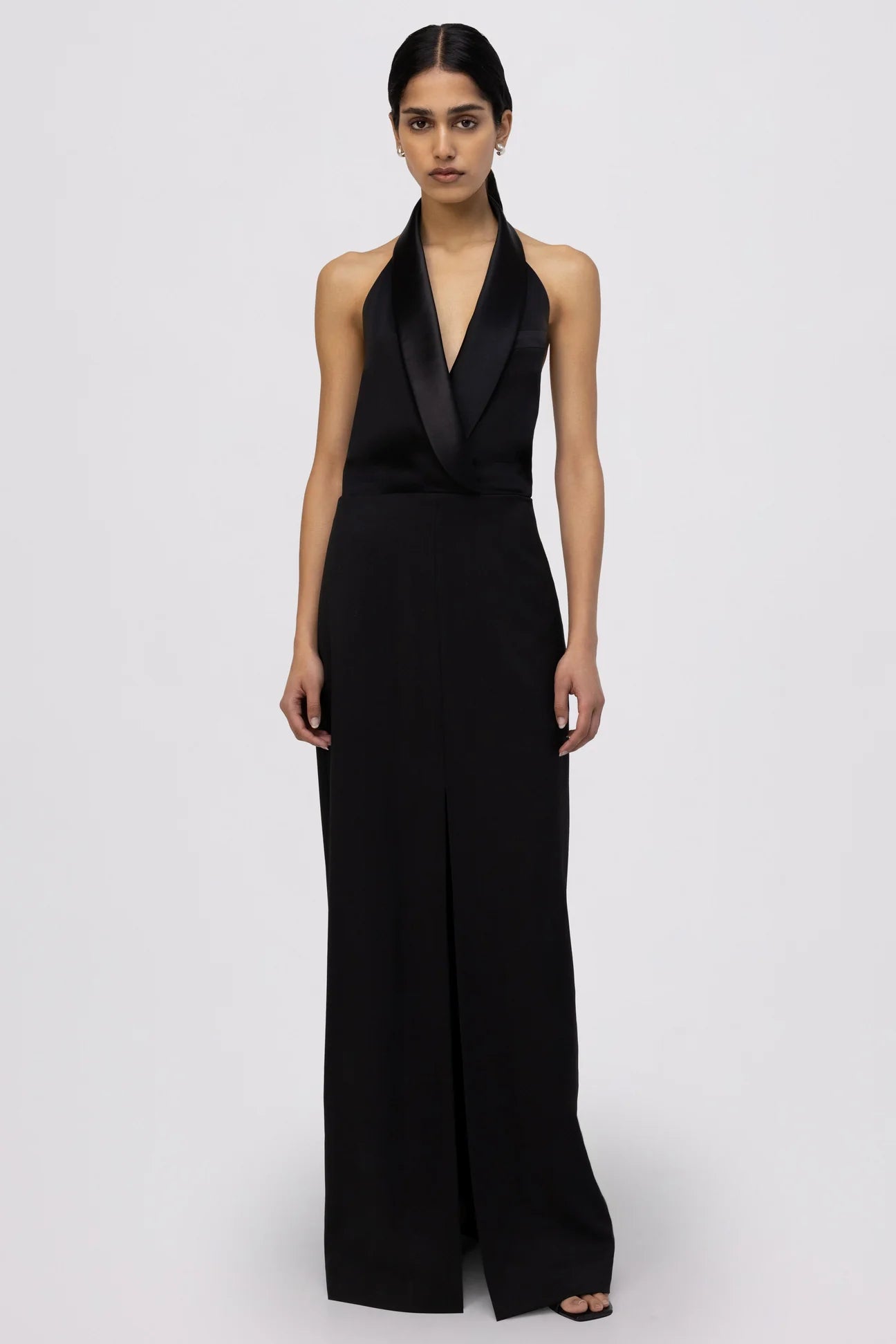 Janice Tuxedo Gown - Black