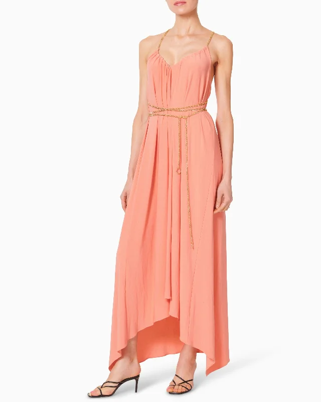 Ryder Chain Trim Dress - Deco Rose