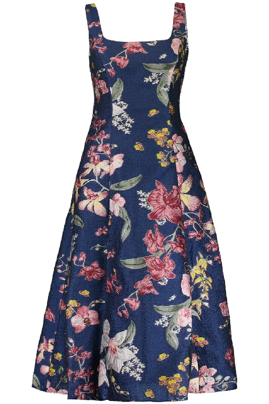 Floral A Line Cocktail Dress