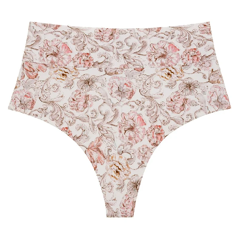 Full Coverage High Rise Bikini Bottom | Venecia Floral