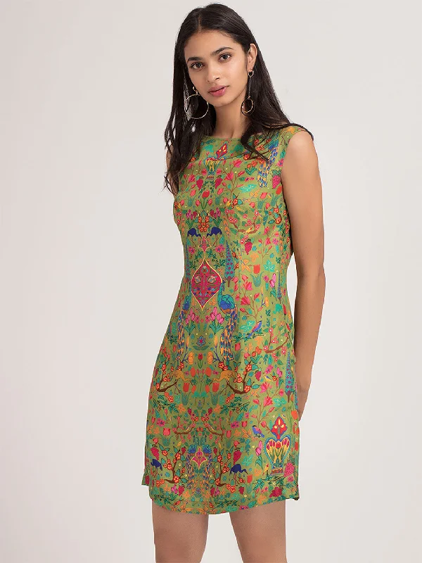 Peacock Sheath Dress