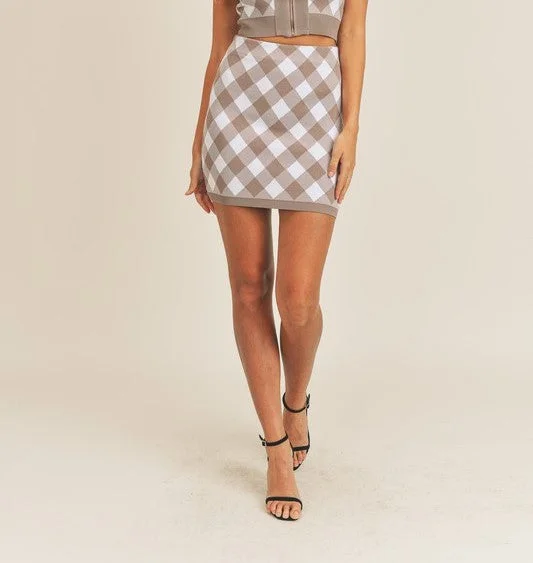 Weekend Plans Plaid Mini Skirt - Final Sale